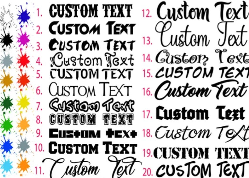 Custom vinyl stickers